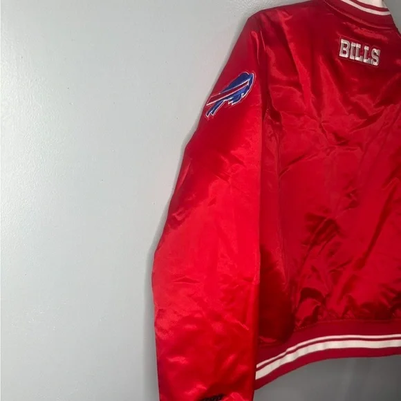 Buffalo Bills Women's Red Bomber Jacket - Picture 5 of 9